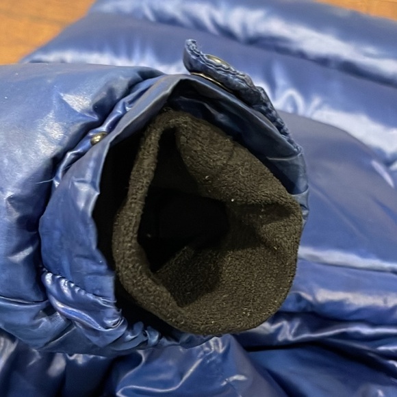 Sam Navy and Black Boys Hooded Down Jacket Size 6 - Picture 9 of 10